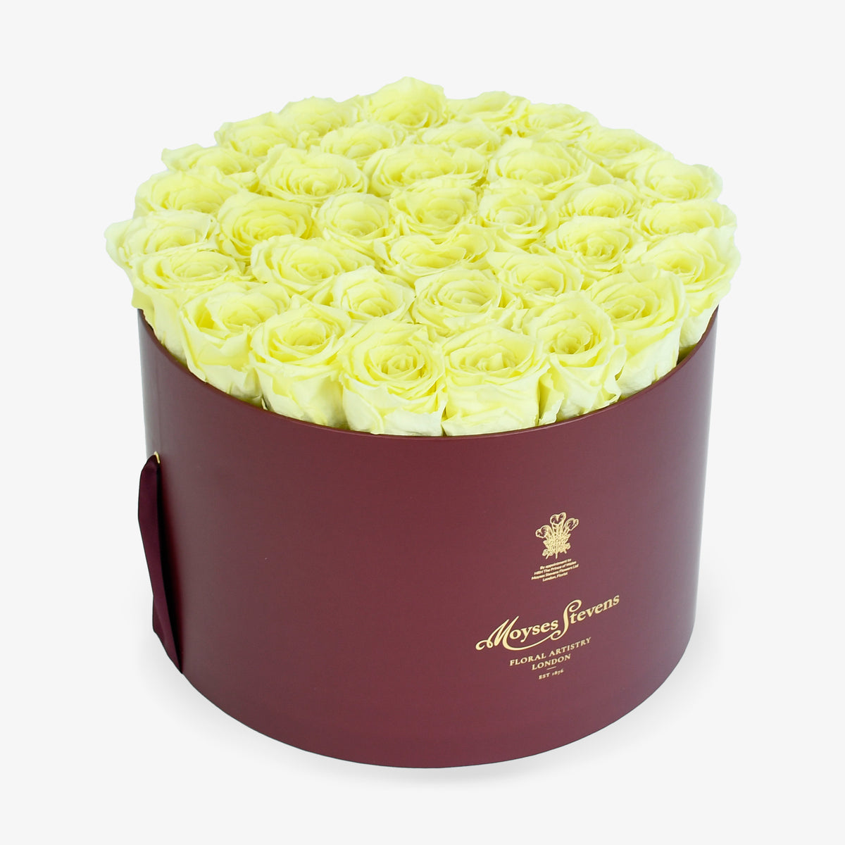 Preserved Yellow Roses Hatbox