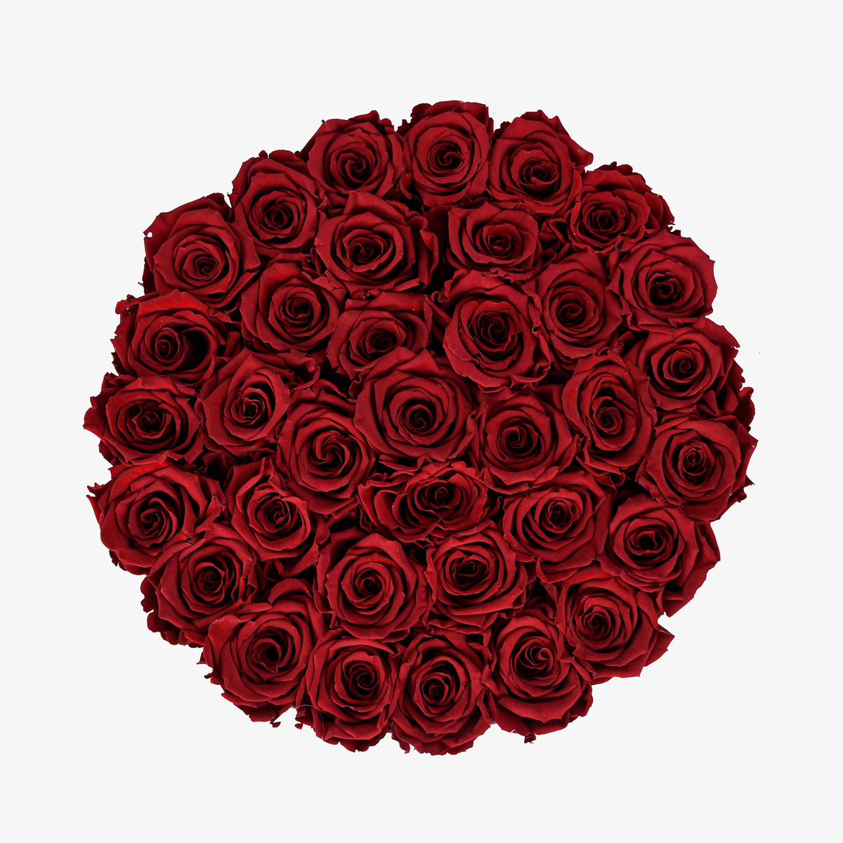 Preserved Red Roses Hatbox